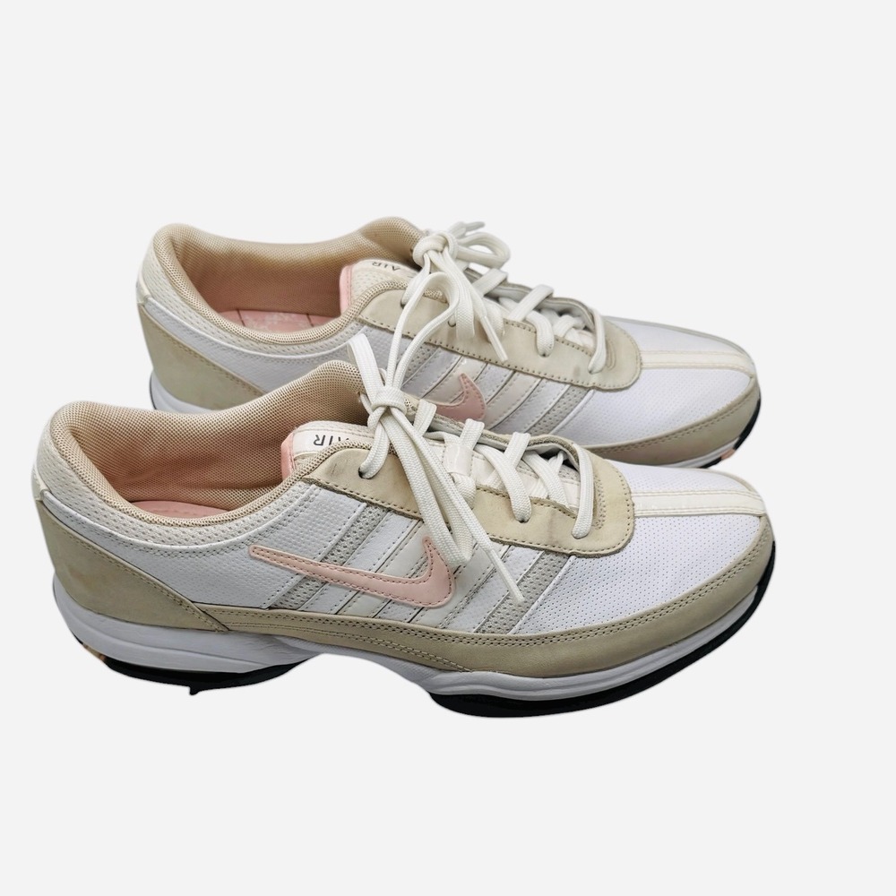 Nike Air Brassie Golf Shoes Size 8.5 Women's White & Pink BEAUTIFUL 🤍🩷🤍 - Picture 4 of 10